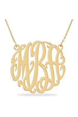 personalized monogram necklace