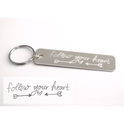 Actual Handwriting Silver Key Chain, Handwriting Key Chain, personalized keychain, Signature Jewelry