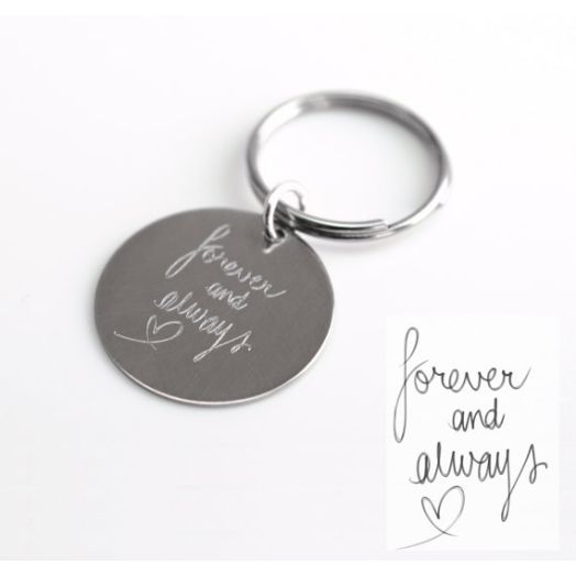 Handwriting Key Chain with your Personalized Signature, personalized keychain