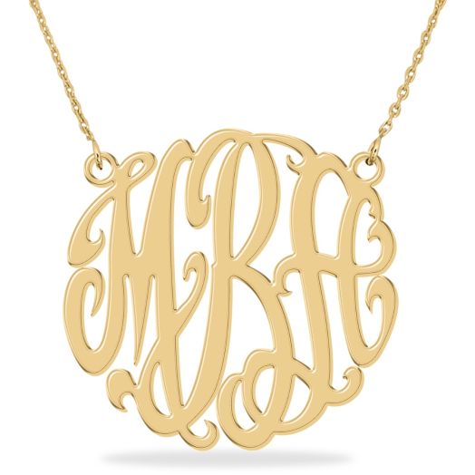 personalized monogram necklace